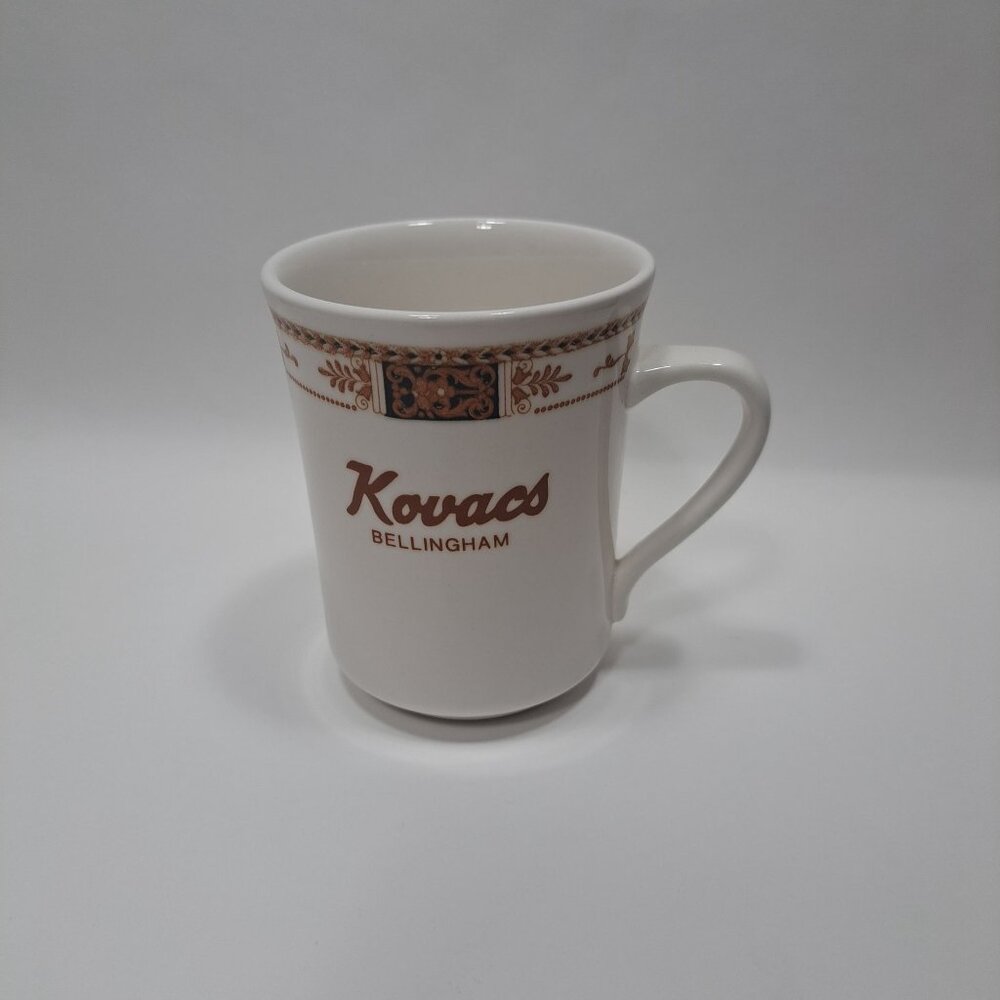 Syracuse Syralite China Kovacs Bellingham Restaurantware Scroll Trim Mug Cup